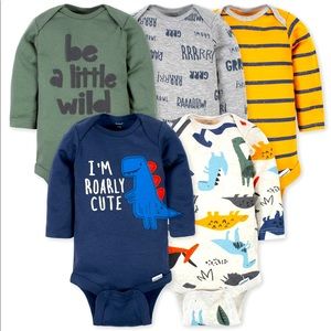Gerber 5pack Long Sleeve Onesies